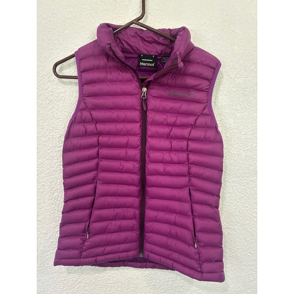 Marmot Womens Featherless Puffer Vest Purple 3M Thinsulate Quilted XS K78900